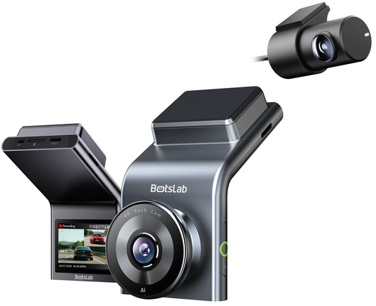 Câmara Automóvel Frontal e Traseira Botslab G300H Plus, 4K, Wi-Fi, GPS, Ecrã 2.4 polegadas