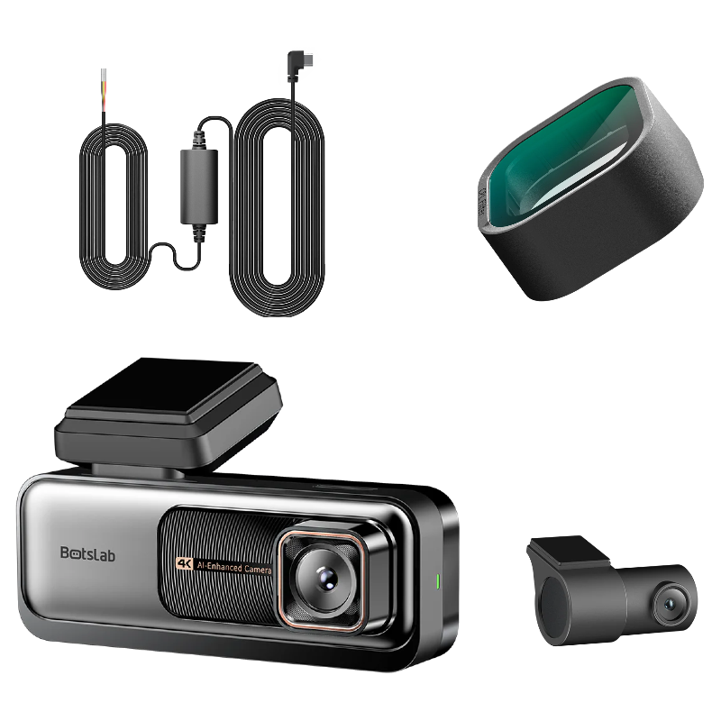Câmara Automóvel Frontal e Traseira Botslab G980H Pro, 4K, Wi-Fi, GPS, Ecrã 2.45 polegadas