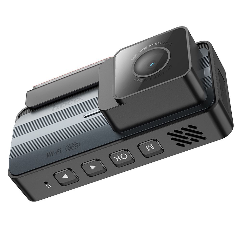 Câmara Auto Frente Traseira HOCO DV12, 2K, Wi-Fi, GPS, Ecrã 3.69 polegadas