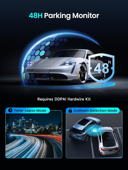 Câmara Auto Frente Traseira DDPAI Z50 Pro Dual, 4K, Wi-Fi, GPS, Ecrã 3 polegadas