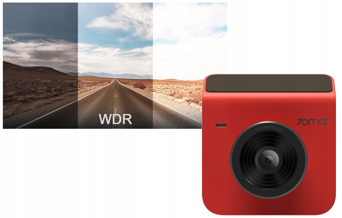 Câmara para automóvel 70mai Dash Cam A400, 2K, Wi-Fi, ecrã de 2 polegadas, cor-de-rosa