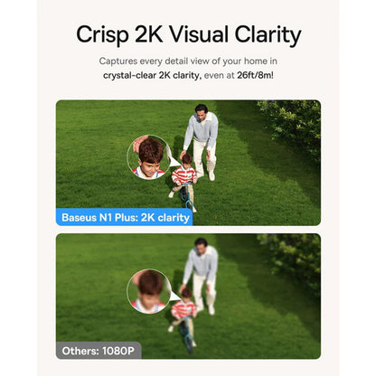 Baseus N1 Plus Surveillance Camera, Wi-Fi, 2K, IP67, Outdoor S0TV022132