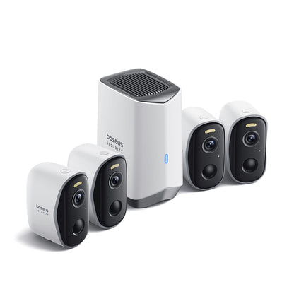 Baseus N1 Surveillance Camera, Wi-Fi, 2K, IP67, Outdoor, Set of 4 pieces ACSLH-01