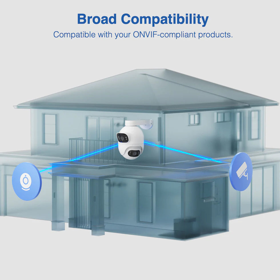 Câmara de vigilância iMILAB iMILAB EC6 Dual, Wi-Fi, 2K, IP66, Exterior CMSXJ68A 