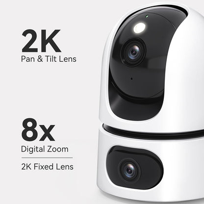 Imou Ranger Dual Surveillance Camera, Wi-Fi, 2K + 2K, Indoor, White IPC-S2XP-6M0WED