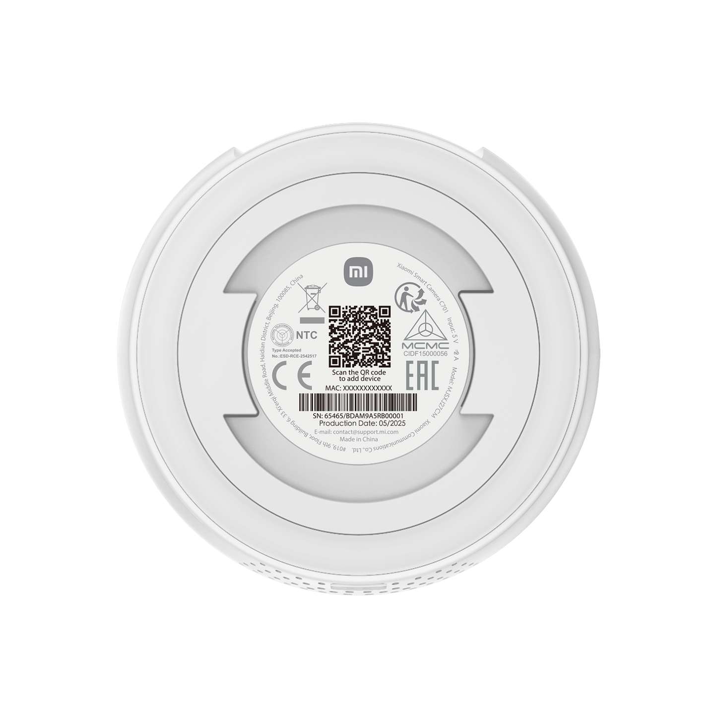 Câmara de Vigilância Xiaomi C701, Wi-Fi, 4K, Interior BHR07X7EU