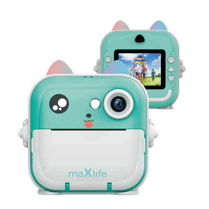 Câmara Digital com função de impressão MaXlife MXPC-100 Kids, Azul
