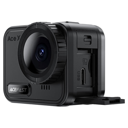 Câmara Desportiva Acefast X1, 4K, Wi-Fi, Preta