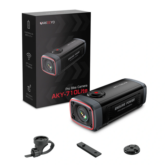 Câmara Desportiva Akeeyo 710 Lite para Bicicleta / Motociclo, 2K, Wi-Fi, Preta