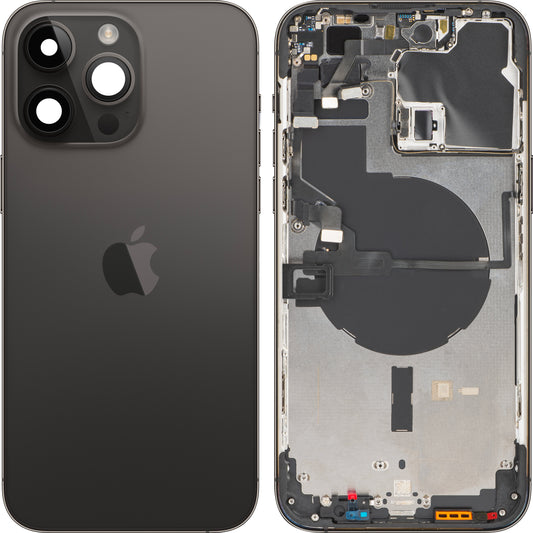 Capa da bateria do Apple iPhone 14 Pro Max, com proteção intermédia, preto (preto espacial), Swap