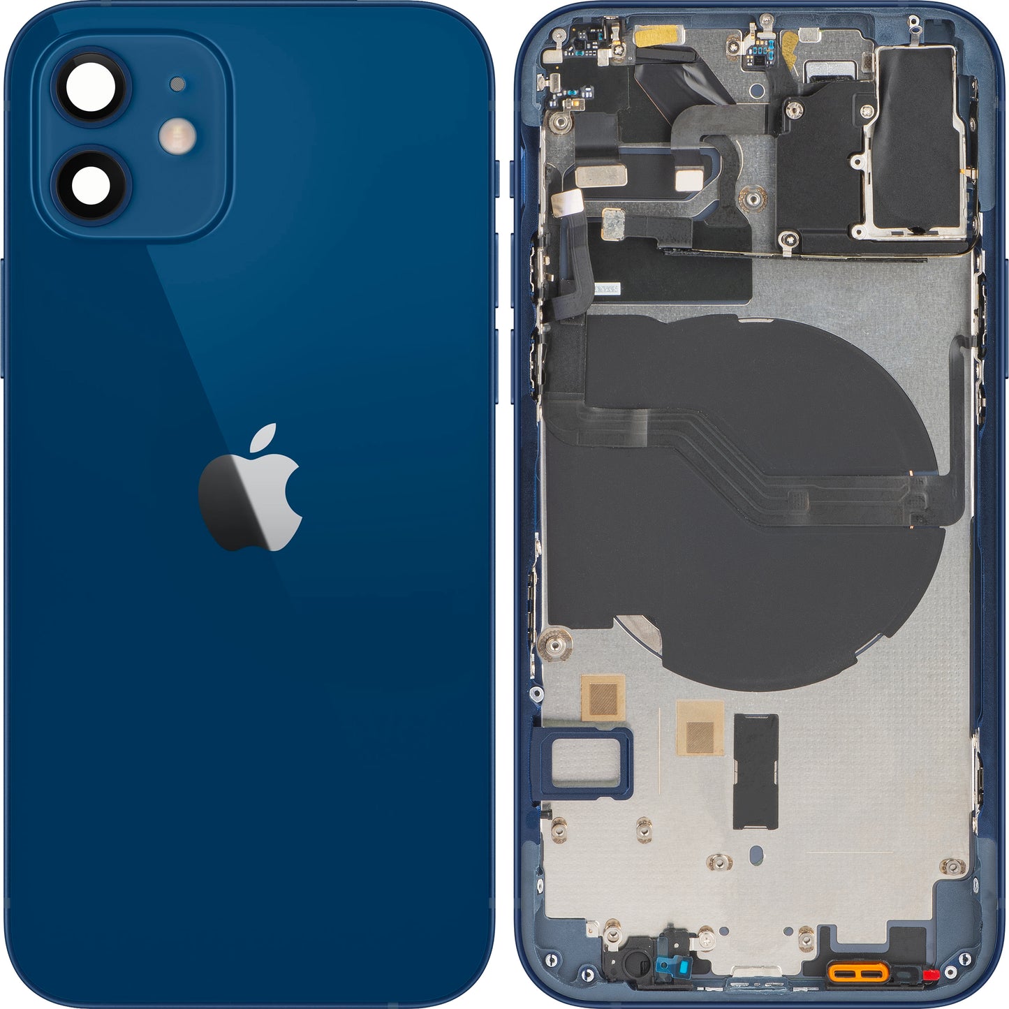 Capa da bateria do iPhone 12 da Apple, com capa intermédia, azul, trocar 