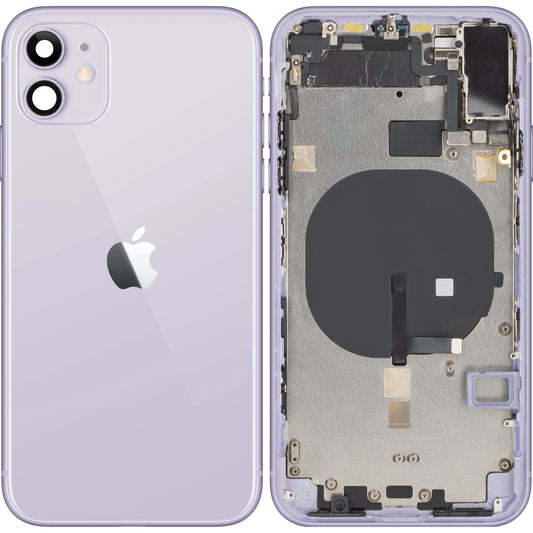 Capa da bateria do Apple iPhone 11, com capa, roxa, trocar 