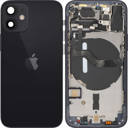 Capa da bateria do iPhone 12 mini da Apple, com capa intermédia, preta, trocar 