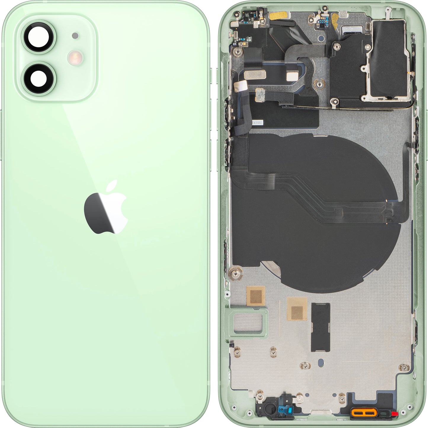 Tampa da Bateria Apple iPhone 12, Com Carcaça Central, Verde, Swap