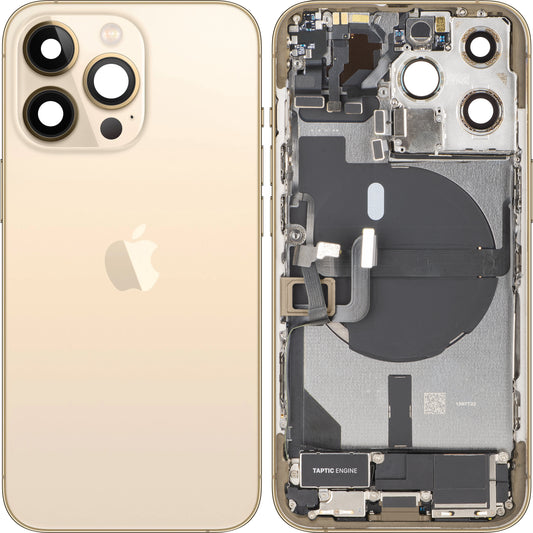 Tampa da Bateria Apple iPhone 13 Pro, Com Carcaça Intermediária, Peças Completas, Dourado, Swap