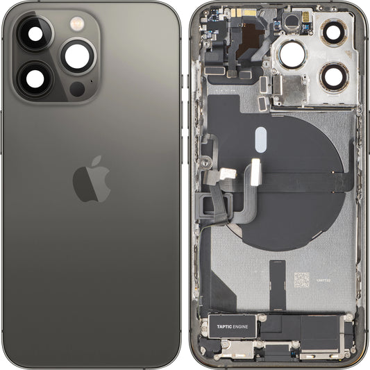 Capa de Bateria Apple iPhone 13 Pro, Com Carcaça Central, Completa, Preto (Graphite), Swap