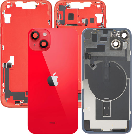 Capa de Bateria Apple iPhone 14 Plus, Com Carcaça Central, Completa, Vermelho, Swap
