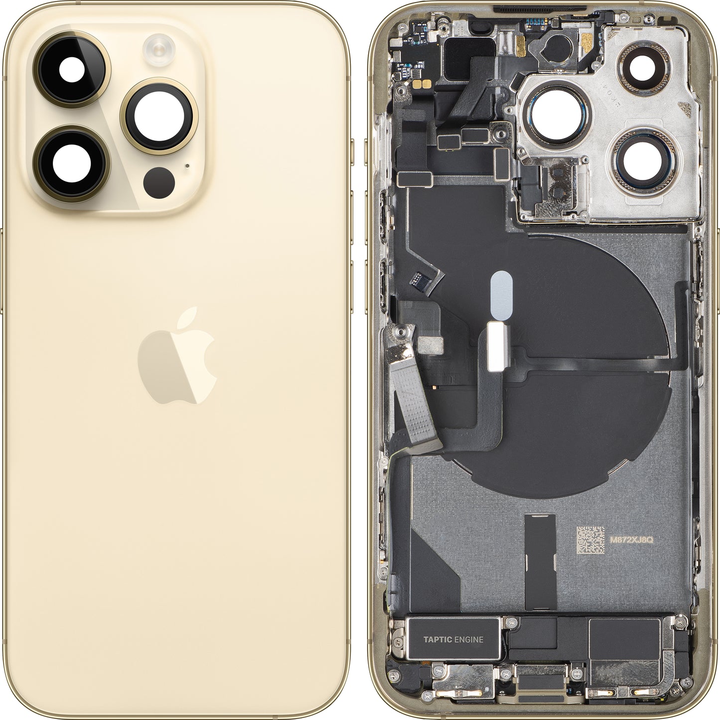 Tampa da Bateria Apple iPhone 14 Pro, Com Carcaça Média, Versão US, Dourado, Swap