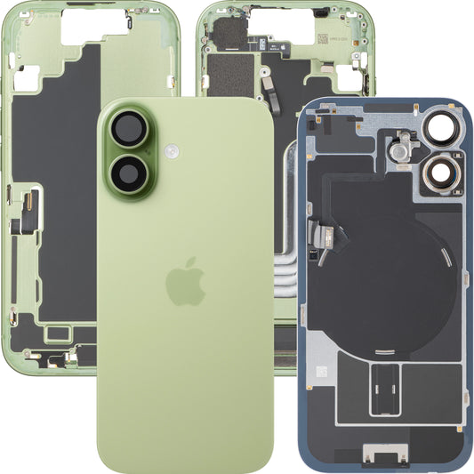 Tampa da Bateria Apple iPhone 17, Com Carcaça Média, Peças Completas, Verde (Sage), Swap Premium