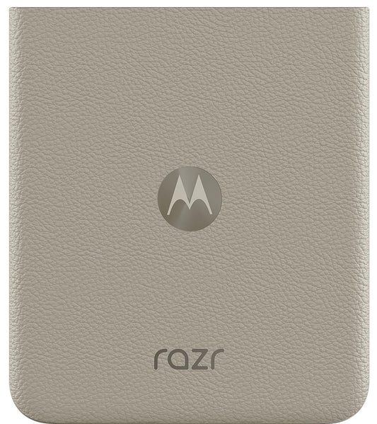 Tampa da Bateria Motorola Razr 2024 / Razr 50, Creme (Pedra Pomes), Pacote de Serviço SL98E12657