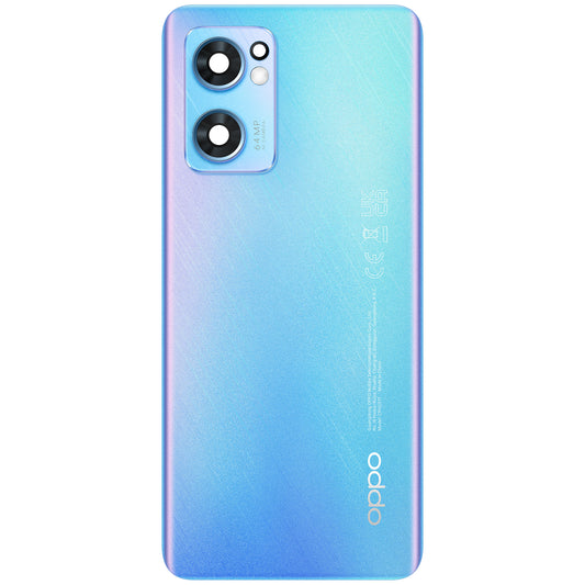 Cobertura da bateria Oppo Find X5 Lite / Reno7 5G, azul (Startrails Blue), Service Pack 4150029