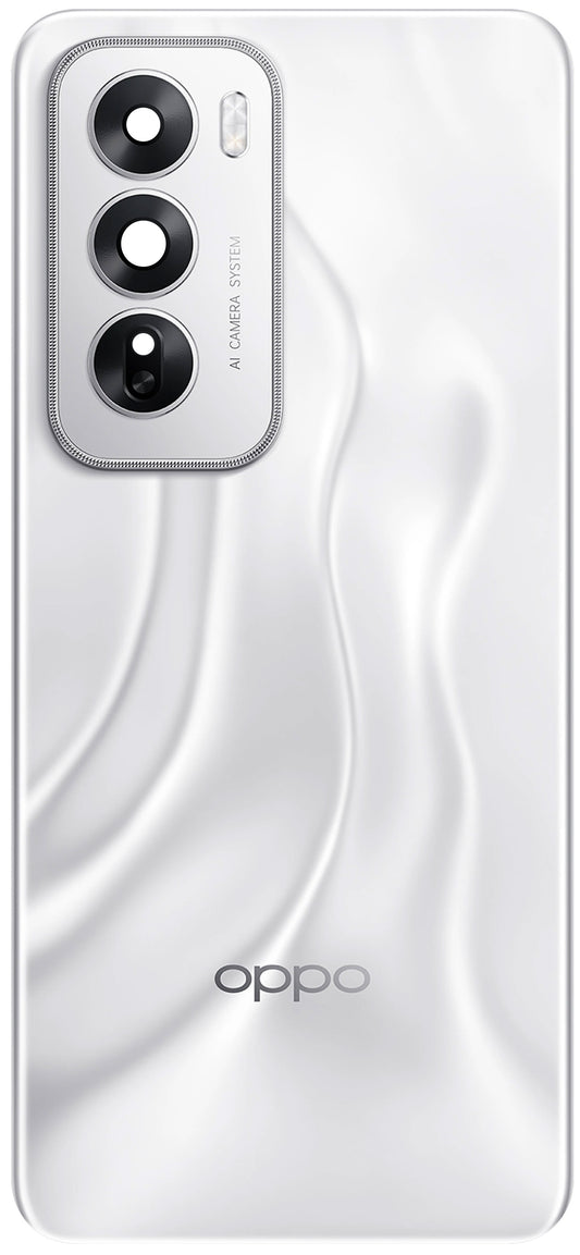 Tampa da Bateria Oppo Reno12, Prateado (Astro Silver), Service Pack 621033000316