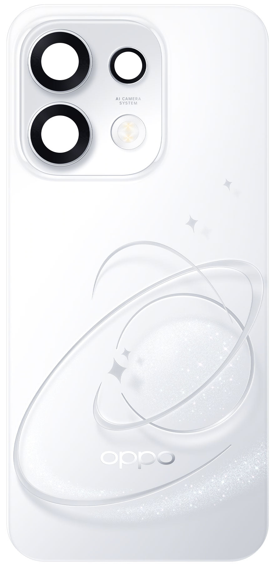 Tampa da Bateria Oppo Reno16 F / Reno16 FS, Prateado (Pop White), Pacote de Serviço 621033001109