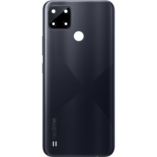 Cobertura da bateria Realme C21Y, Preto Cruzado, Service Pack 4908781 