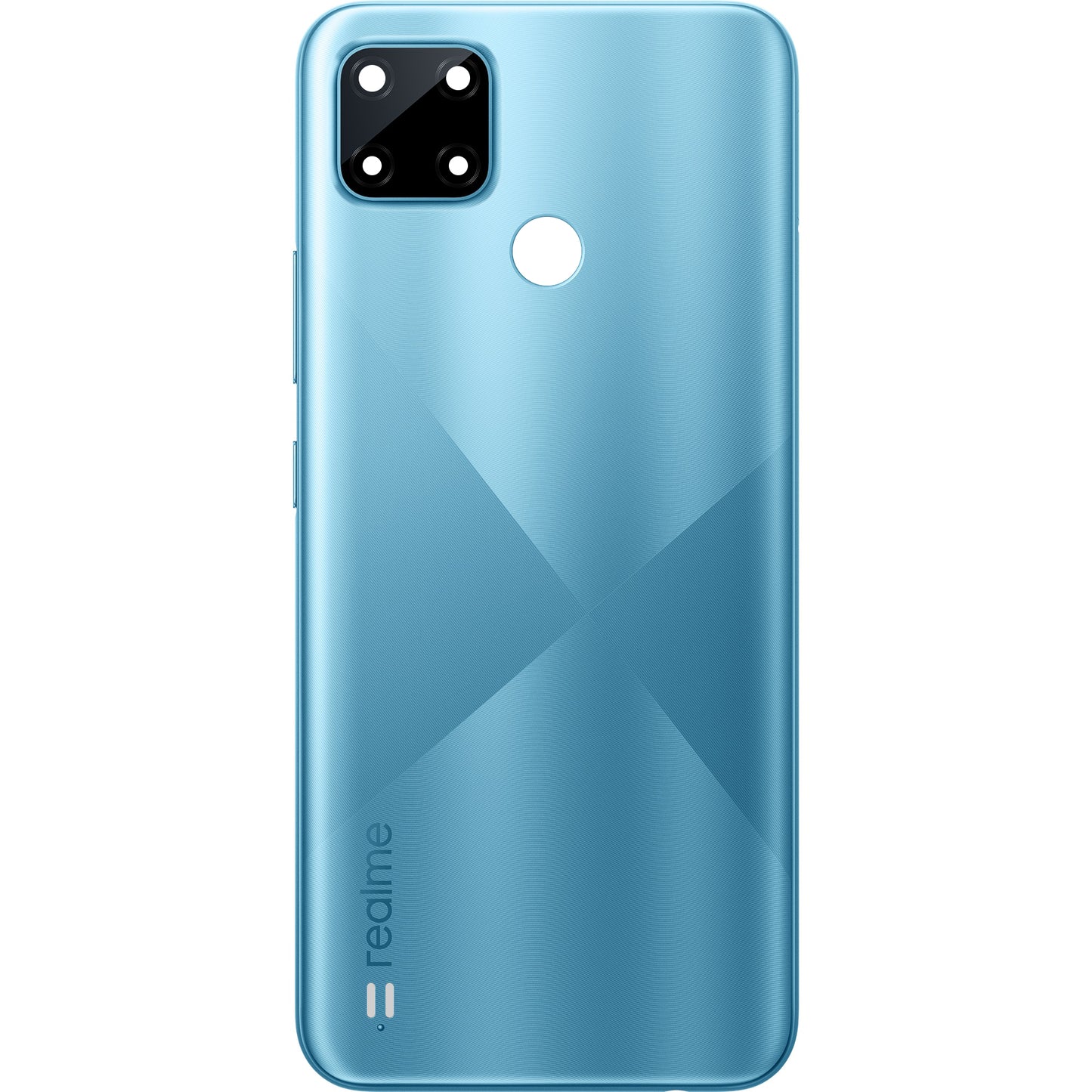 Cobertura da bateria Realme C21Y, azul cruzado, Service Pack 4908782 