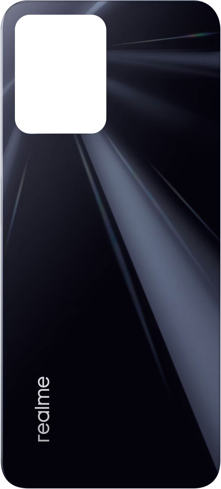 Tampa da Bateria Realme C35, Preto (Glowing Black), Pacote de Serviço 4710671