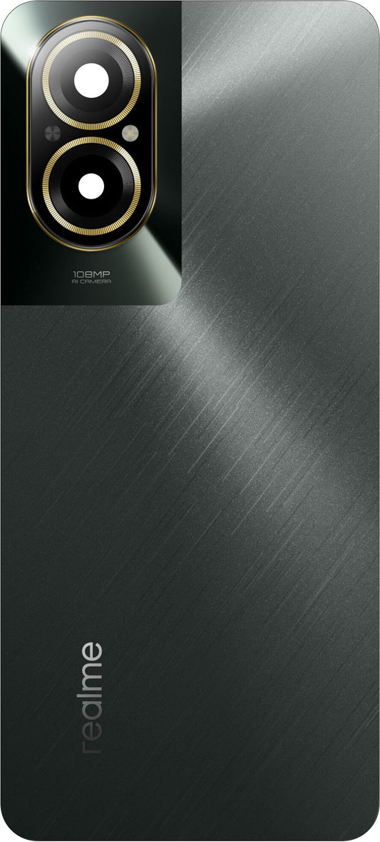 Tampa da Bateria Realme C67 4G, Preto (Black Rock), Pacote de Serviço 621033000167