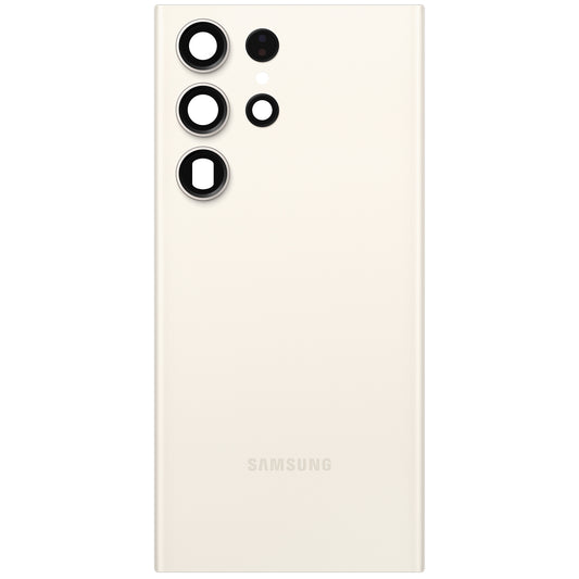 Capa de Bateria Samsung Galaxy S23 Ultra S918, Creme, Service Pack GH82-30400B