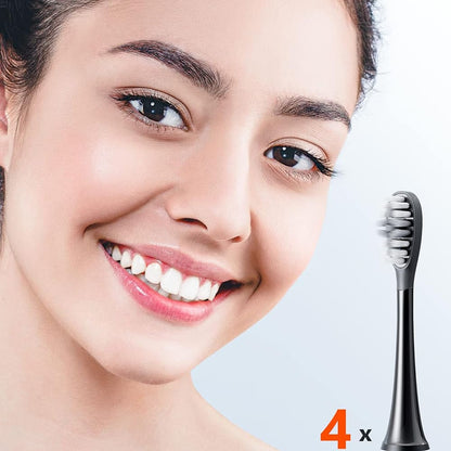 Cabeça de Substituição Gum Care para Escova Elétrica Bitvae S2 / S3, Conjunto de 4 unidades, Branco