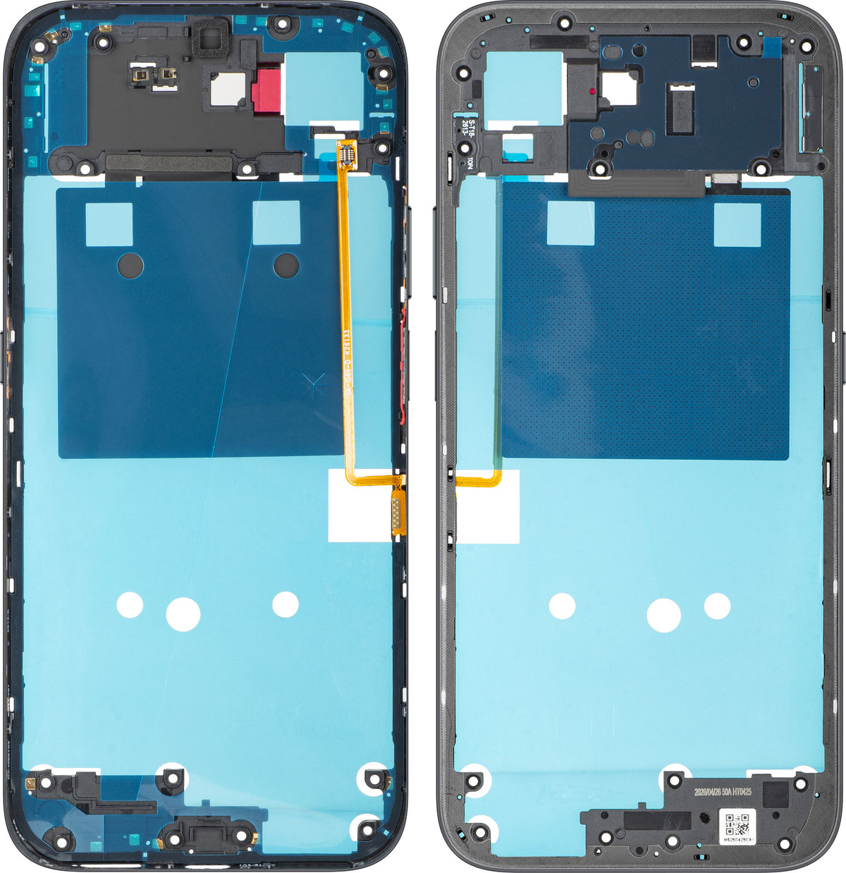 Carcaça Média Honor 600 Smart, Preto (Velvet Black), Service Pack 9707ADNR