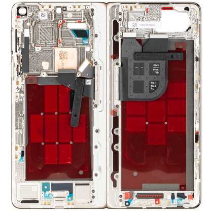 Carcasa Meio Huawei Mate X7, Dourada, Service Pack 02357JUK