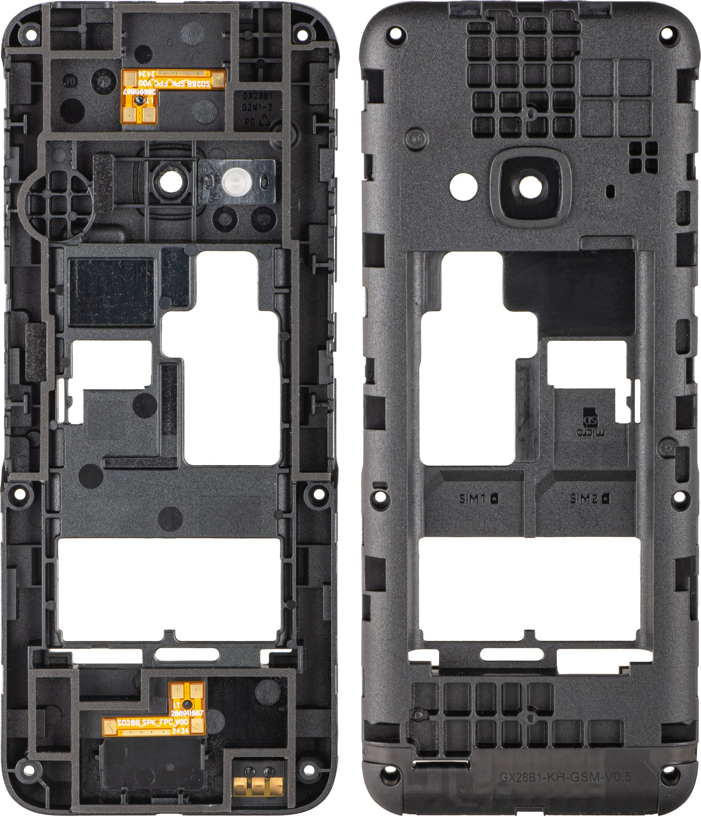 Carcaça Média Nokia 5310 (2024), Preta, Service Pack 286912616
