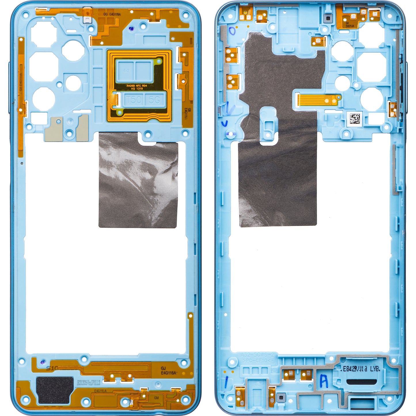 Meia capa para Samsung Galaxy A32 5G A326, azul