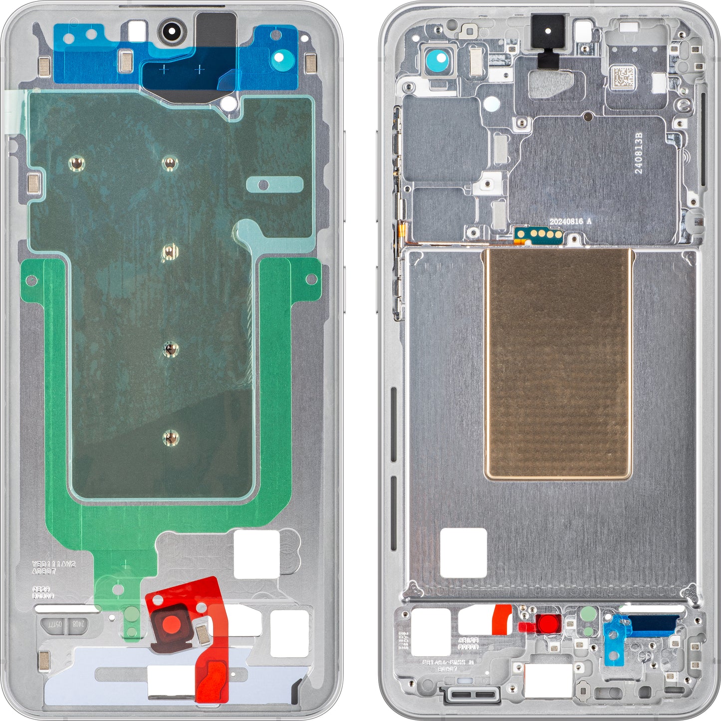 Carcasa Mijloc Samsung Galaxy S24 FE S721, Prateada, Service Pack GH82-35851B