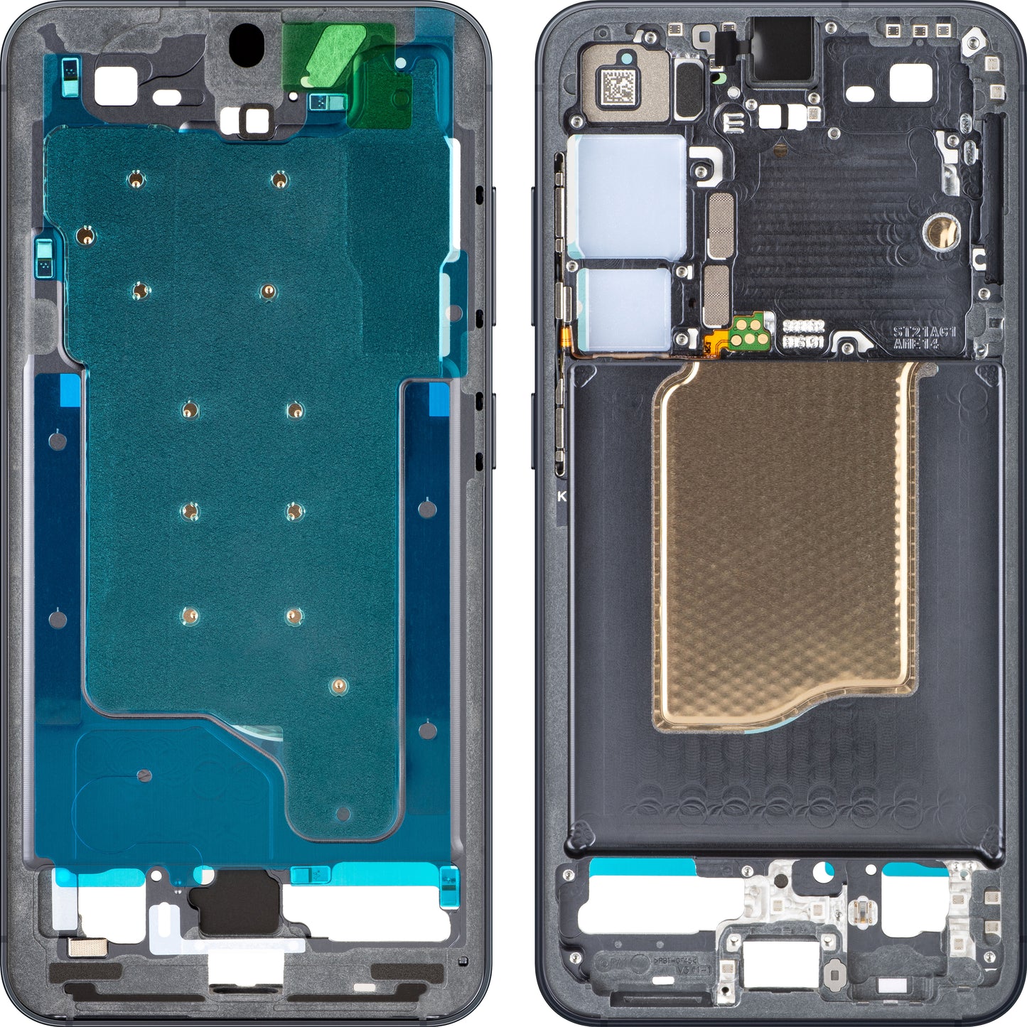 Carcasa Mijloc Samsung Galaxy S25 S931, Preta, Service Pack GH82-36328E