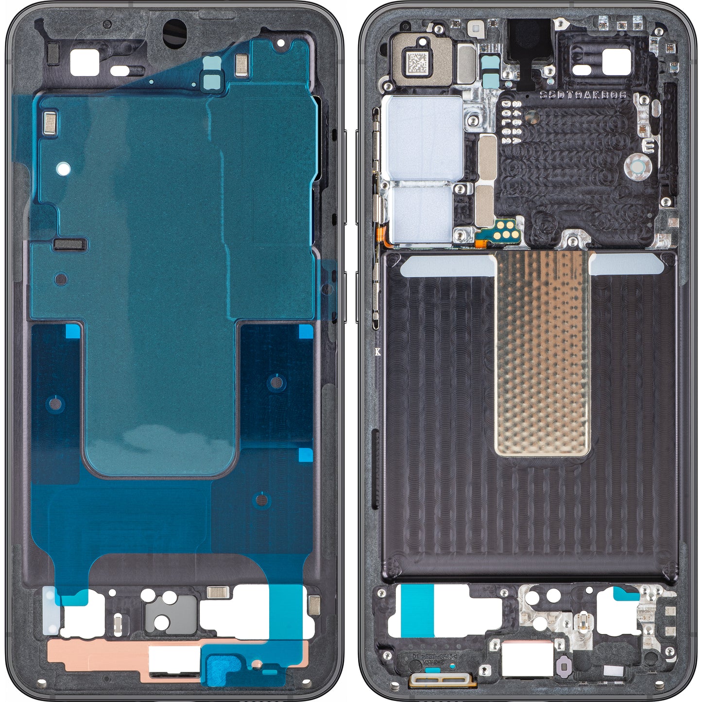 Carcasa Mijloc Samsung Galaxy S23 S911, Preta (Phantom Black), Service Pack GH96-15624A