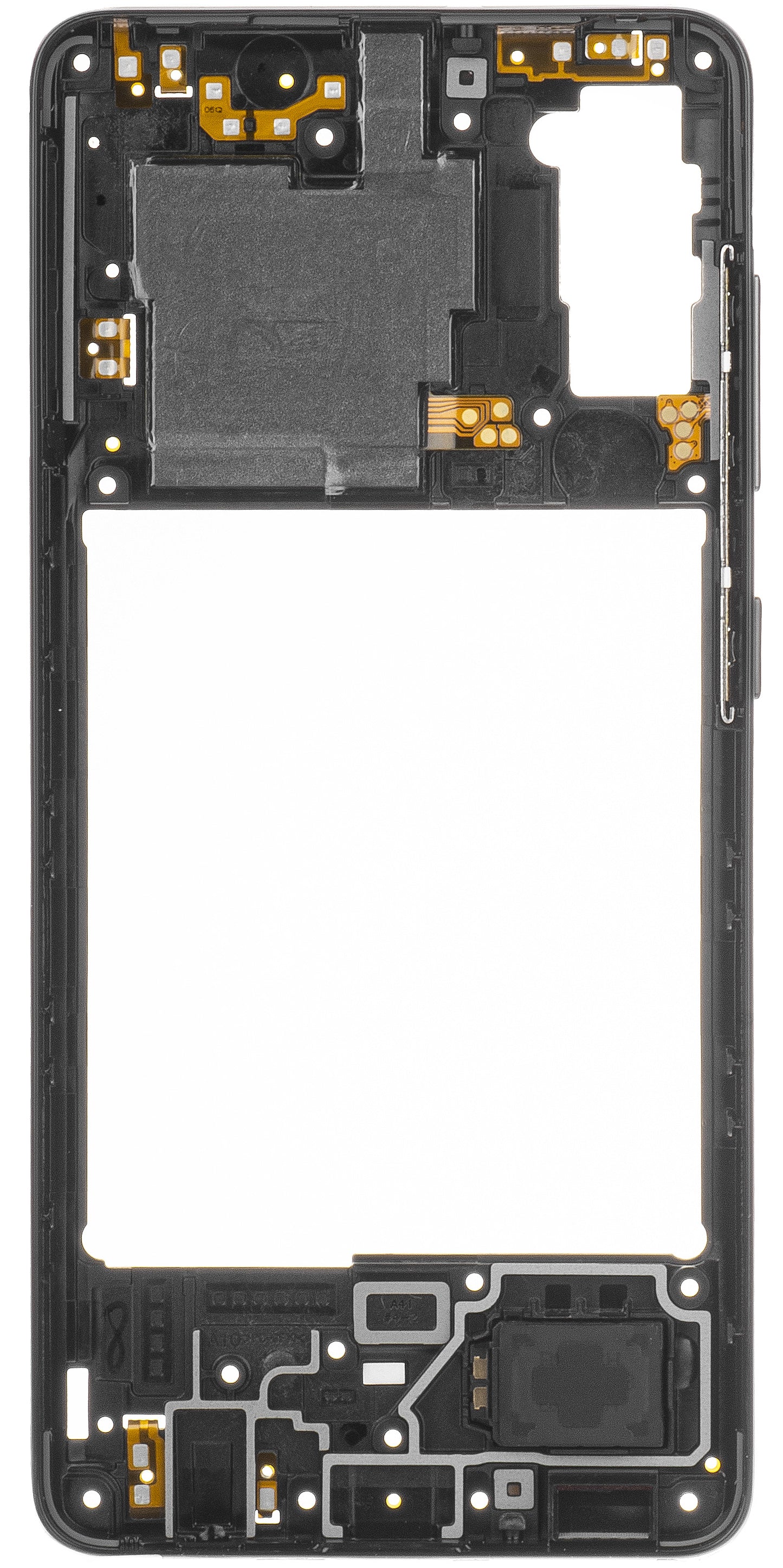 Meia capa para Samsung Galaxy A41 A415, preto