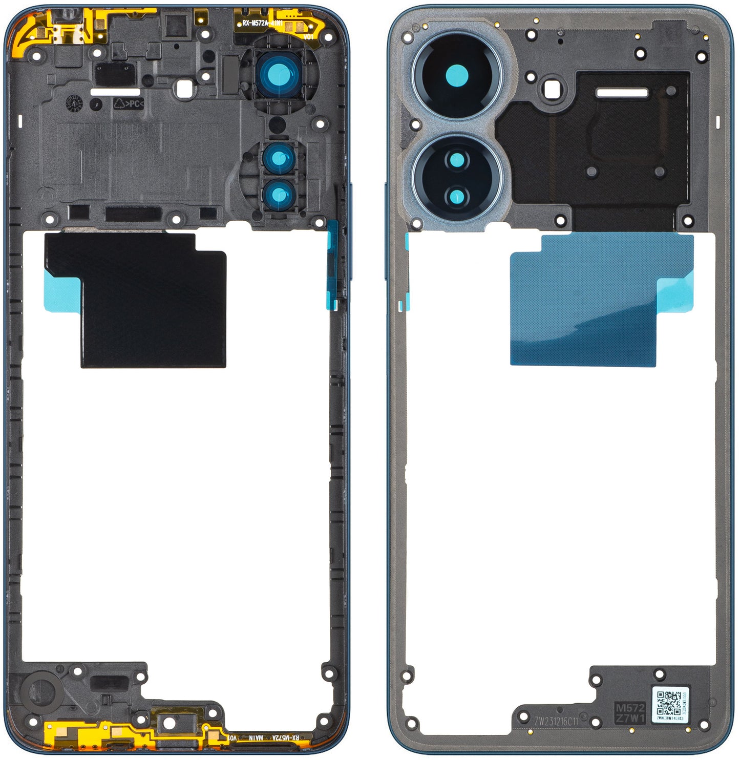 Carcasa Mijloc Xiaomi Redmi 13C, Azul (Navy Blue), Service Pack 560006C3UA00