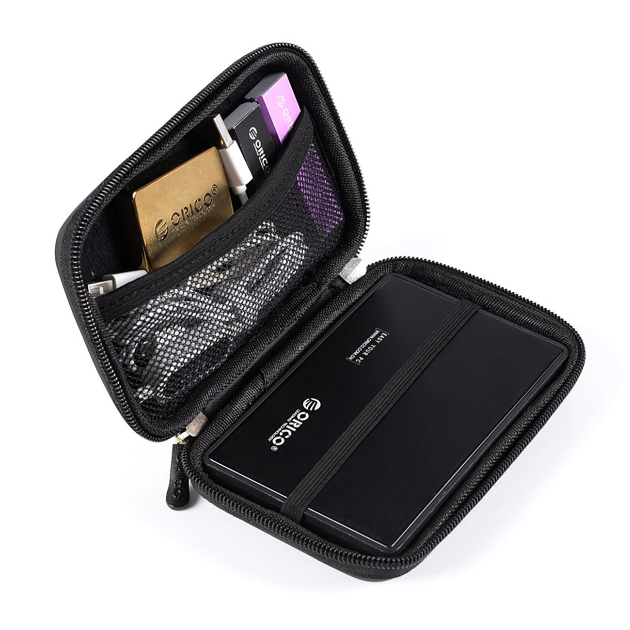 Capa de Proteção Orico PHL-25 para HDD / SSD 2.5 polegadas, Preta
