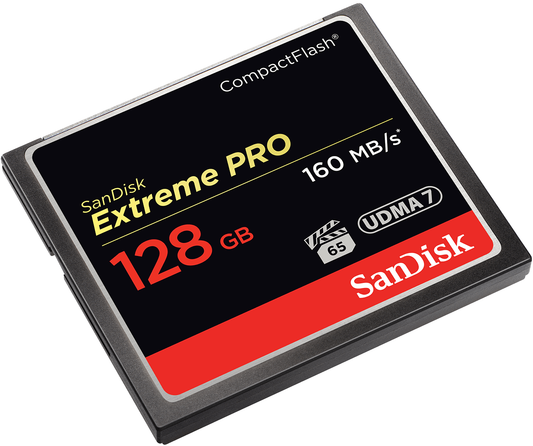 Cartão de Memória CompactFlash SanDisk Extreme Pro, 128Gb, UDMA 7 SDCFXPS-128G-X46