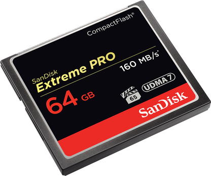 Cartão de Memória CompactFlash SanDisk Extreme Pro, 64Gb, UDMA 7 SDCFXPS-064G-X46