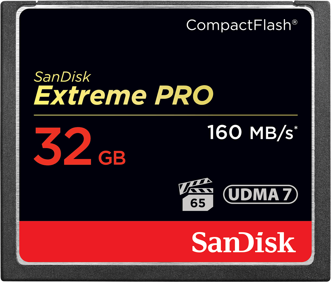 Cartão de Memória CompactFlash SanDisk Extreme Pro, 32Gb, UDMA 7 SDCFXPS-032G-X46