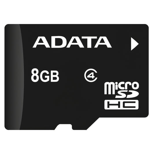 Cartão de memória microSDHC da Adata, 8 Gb, Classe 4 AUSDH8GCL4-R AUSDH8GCL4-R 