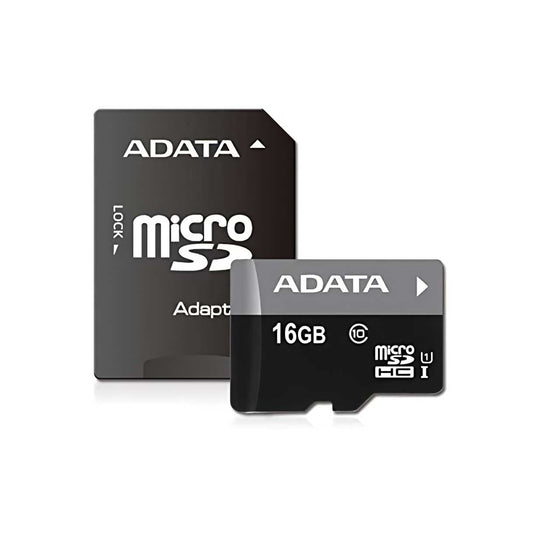 Cartão de memória microSDHC Adata Premier, 16 Gb, Classe 10 / UHS-1 U1, com adaptador AUSDH16GUICL10-RA1 AUSDH16GUICL10-RA1 