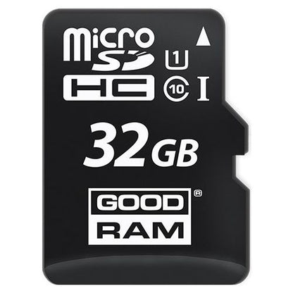 GoodRam microSDHC Memory Card, 32GB, Class 10 / UHS-1 U1, With Adapter