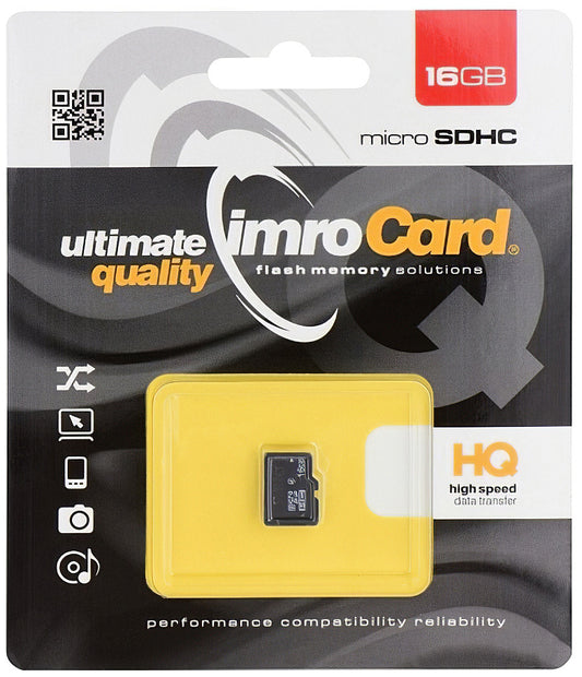 Cartão de Memória microSDHC Imro, 16Gb, Classe 6 MicroSD4/16G